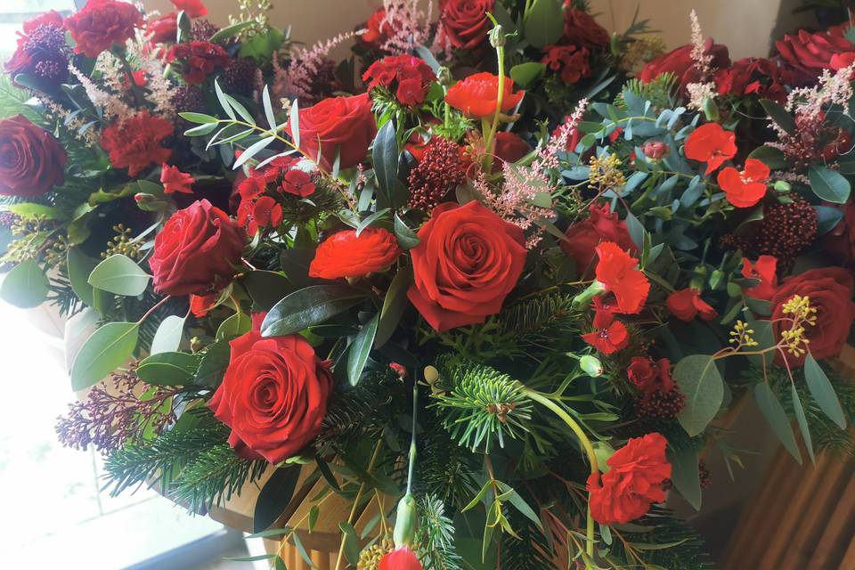 Mariage de Noël bouquet