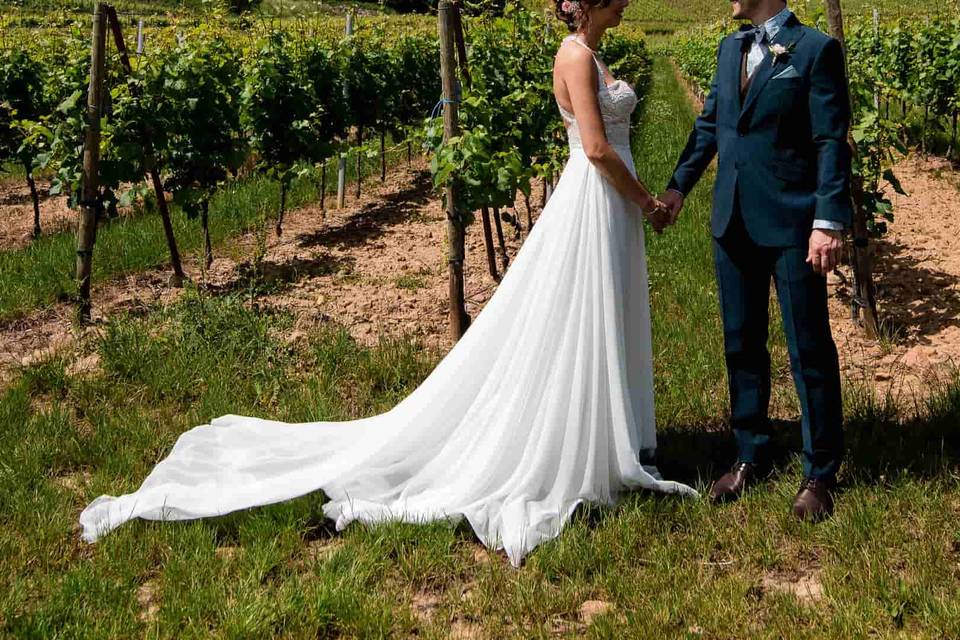 Marié dans les vignes