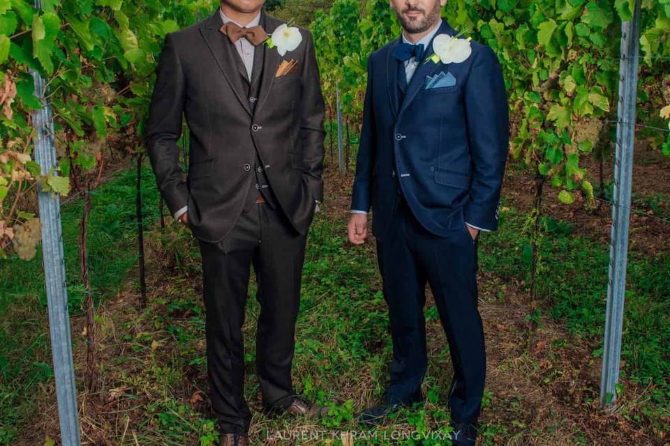 Mariage gay dans les vignes