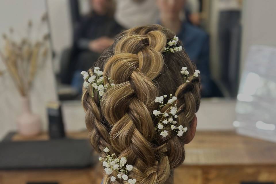 Coiffure tressée