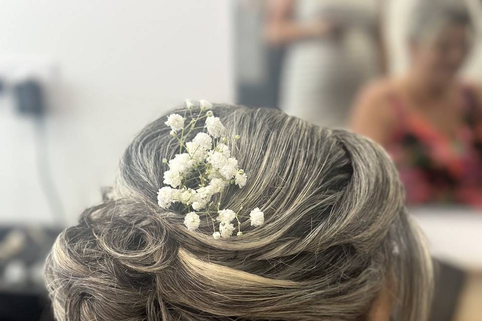 Chignon cheveux court