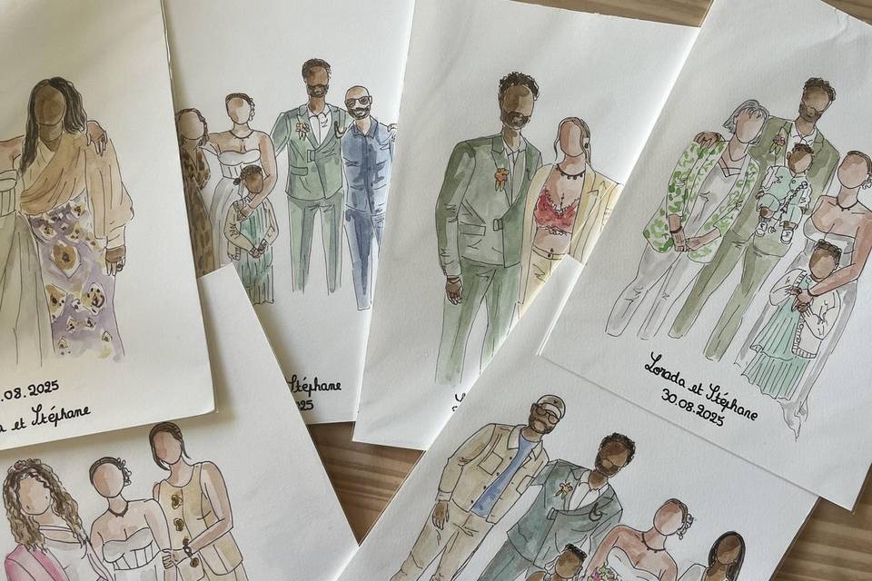 Les aquarelles souvenirs