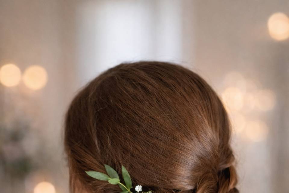 Chignon bohème tresse invitée