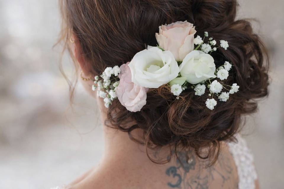 Chignon avec extensions