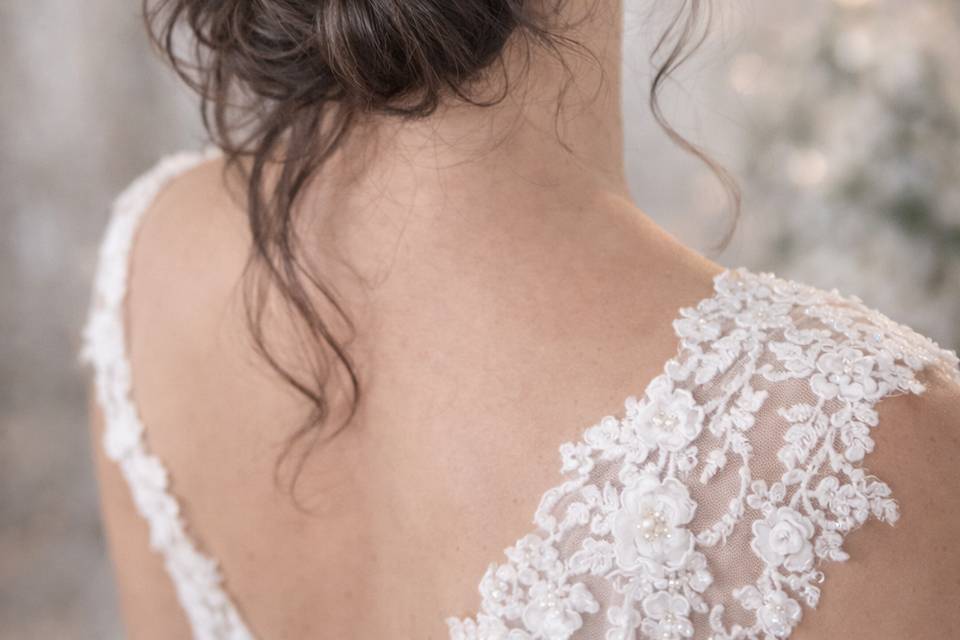 Tresse enroulée en chignon