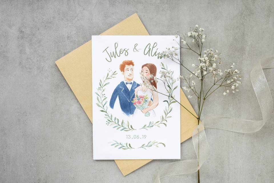 Illustration du faire-part