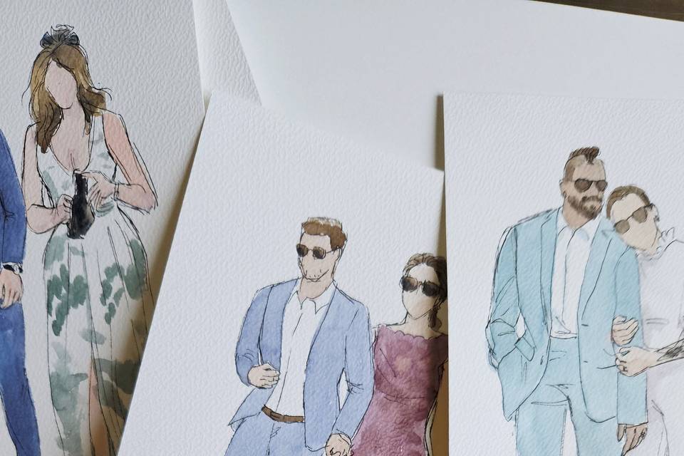 Portraits de vos invités