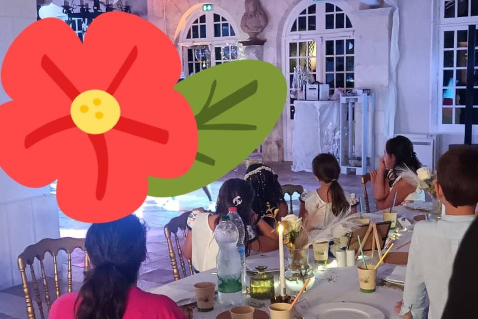 Repas pendant un mariage