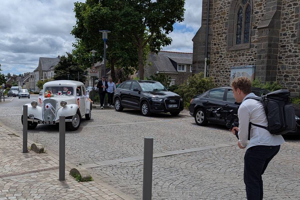 La traction de la mariée
