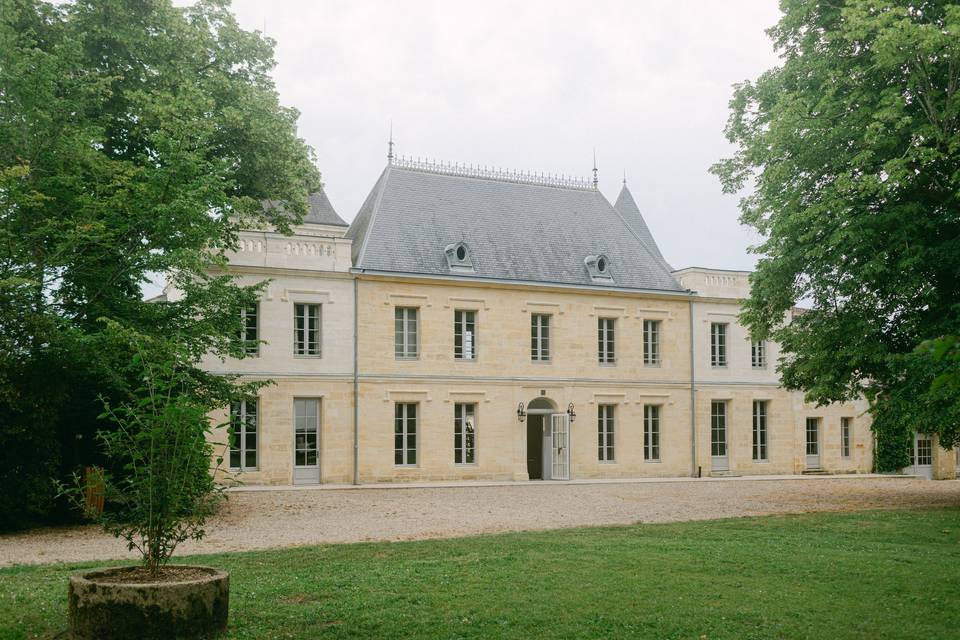 Vue arrière château