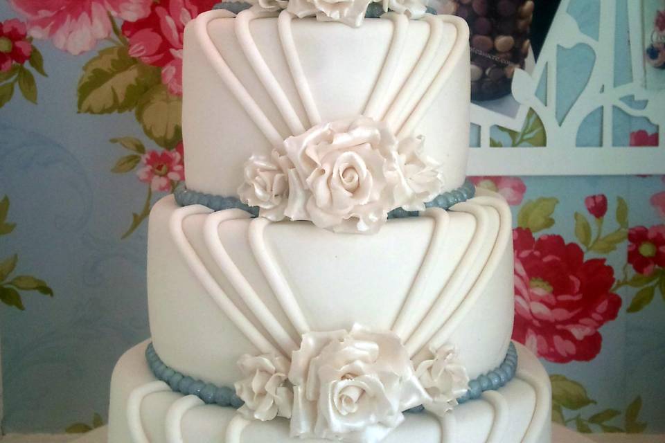 Wedding cake blanc/noir