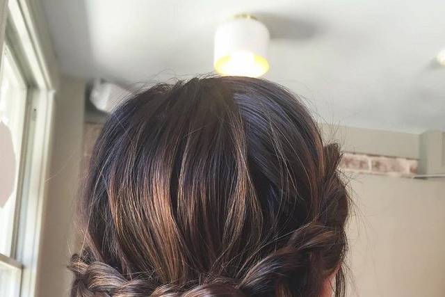 Chignon natte