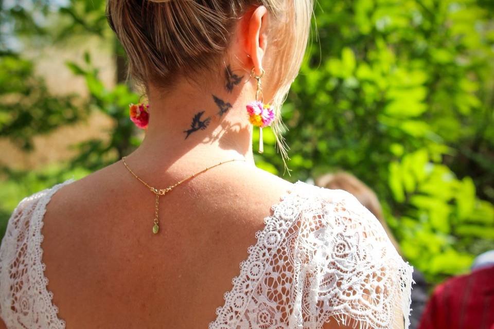 Peigne et Boucles d'oreilles