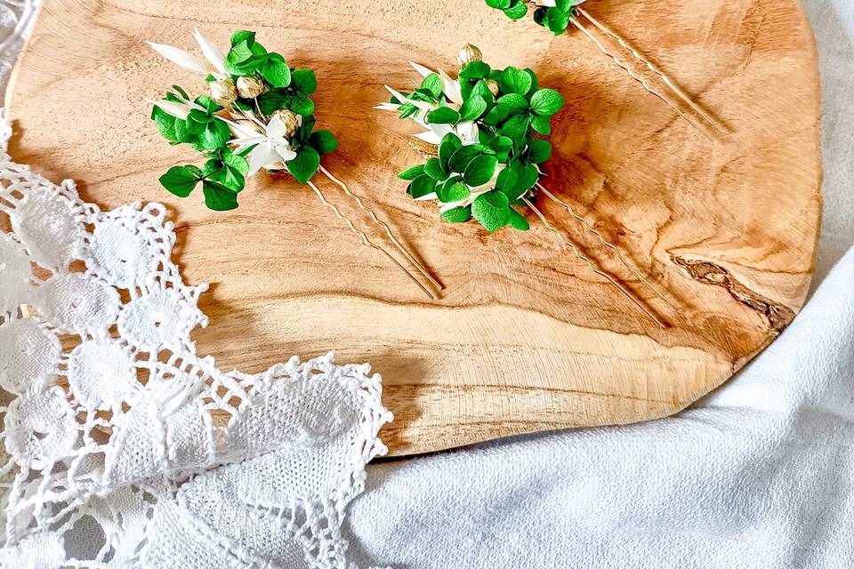 Trio d'épingle à chignon