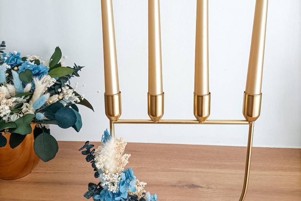 Chandelier fleuri