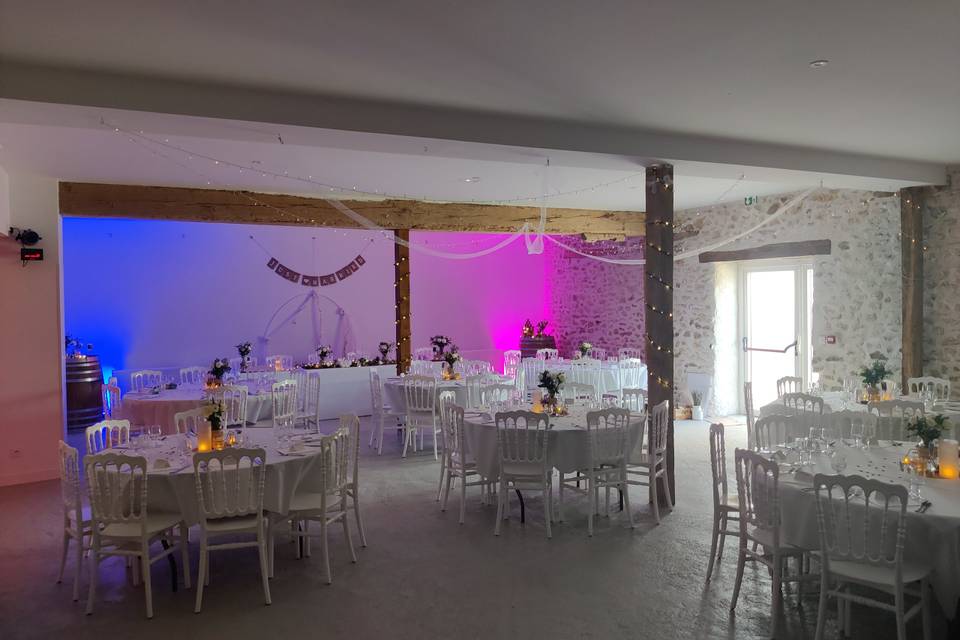Salle décorée