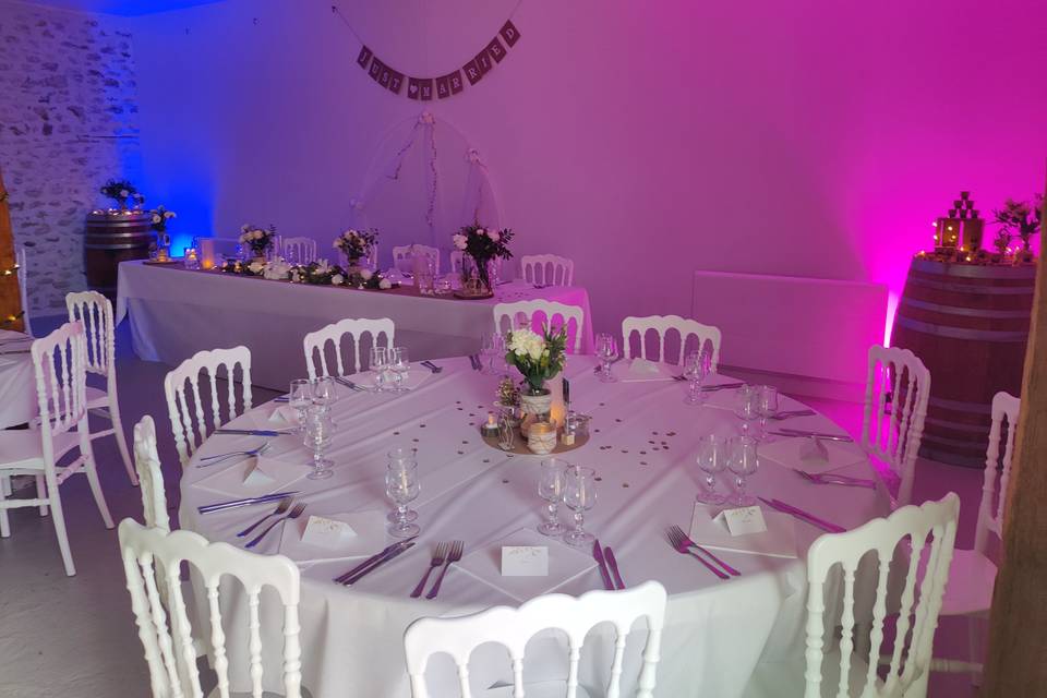 Salle décorée