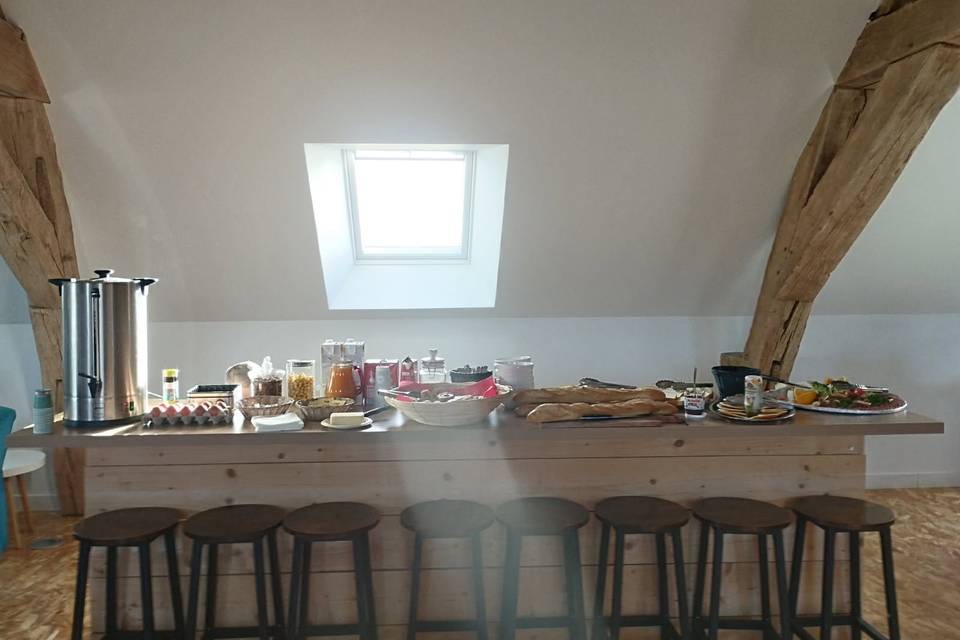 Brunch dans le salon