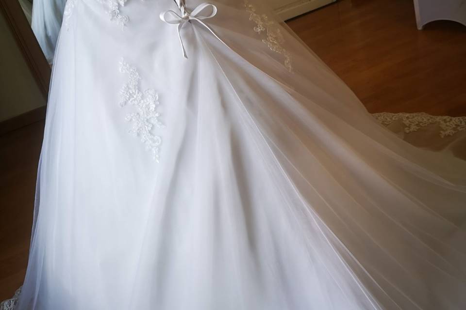 Robe de mariée terminée