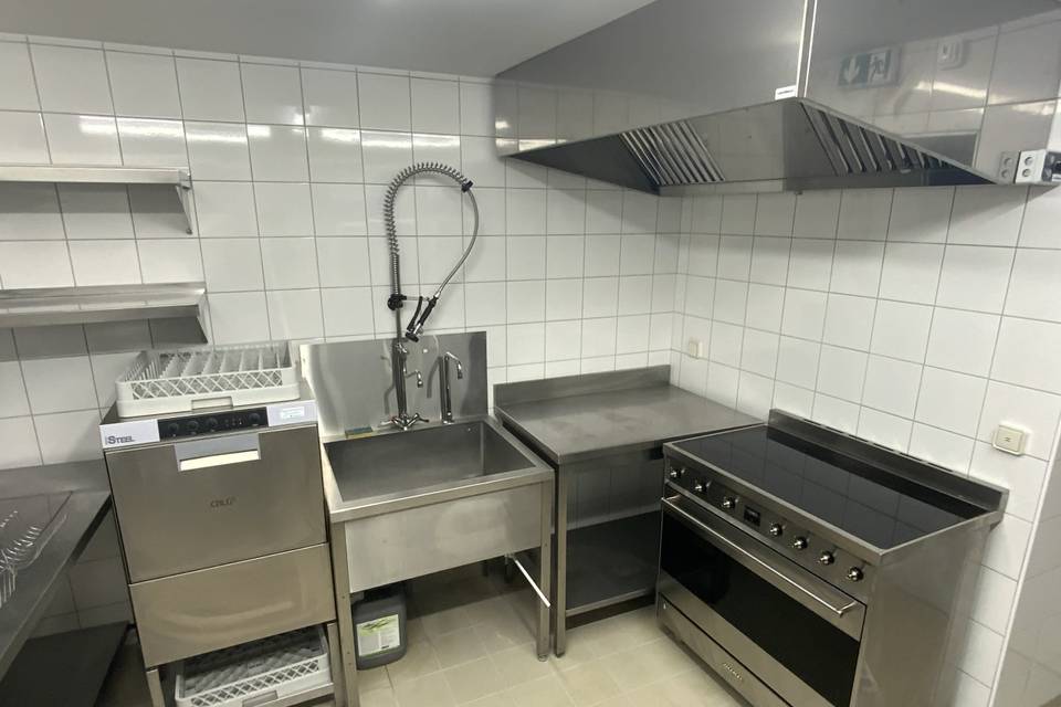 Vue cuisine professionelle