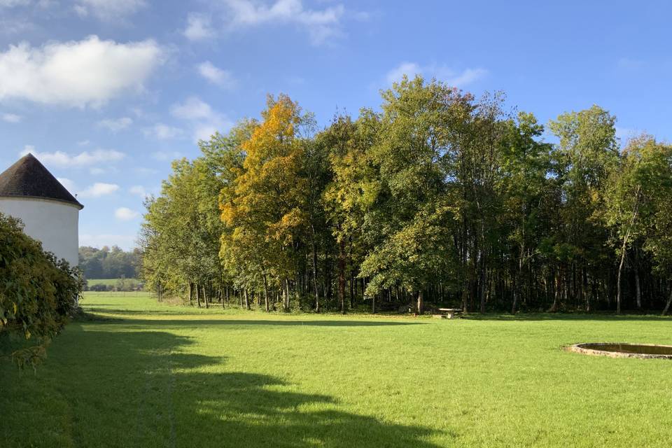 Vue du parc en automne