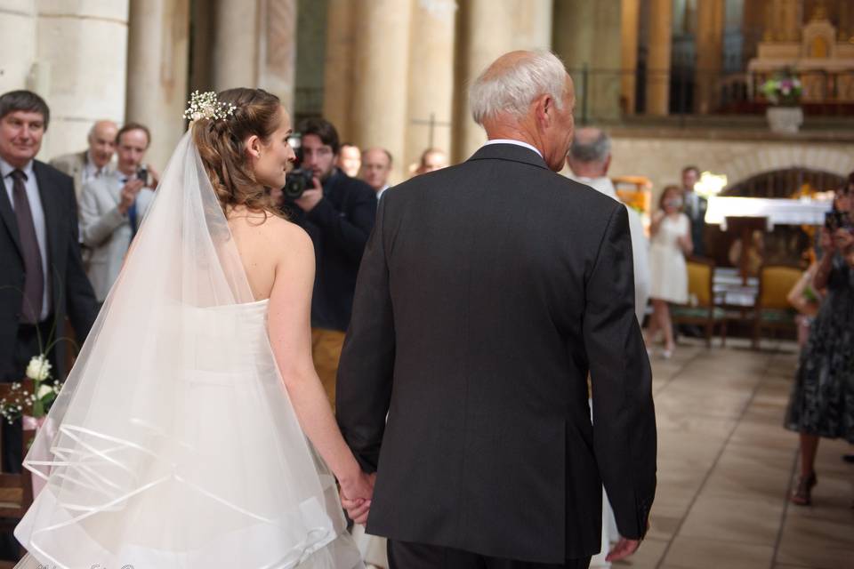 Dans l'église