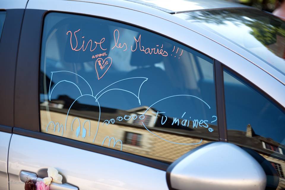 Messages sur la voiture