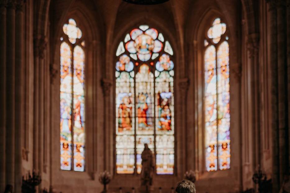 Entrée mariée église