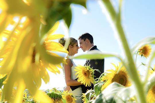 Mariage romantique. Couple