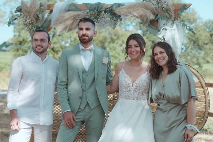 Photo avec les invités