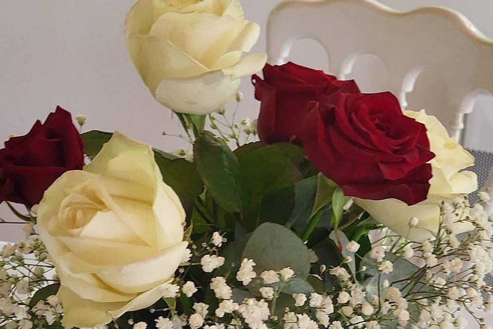 Bouquet en coupelle