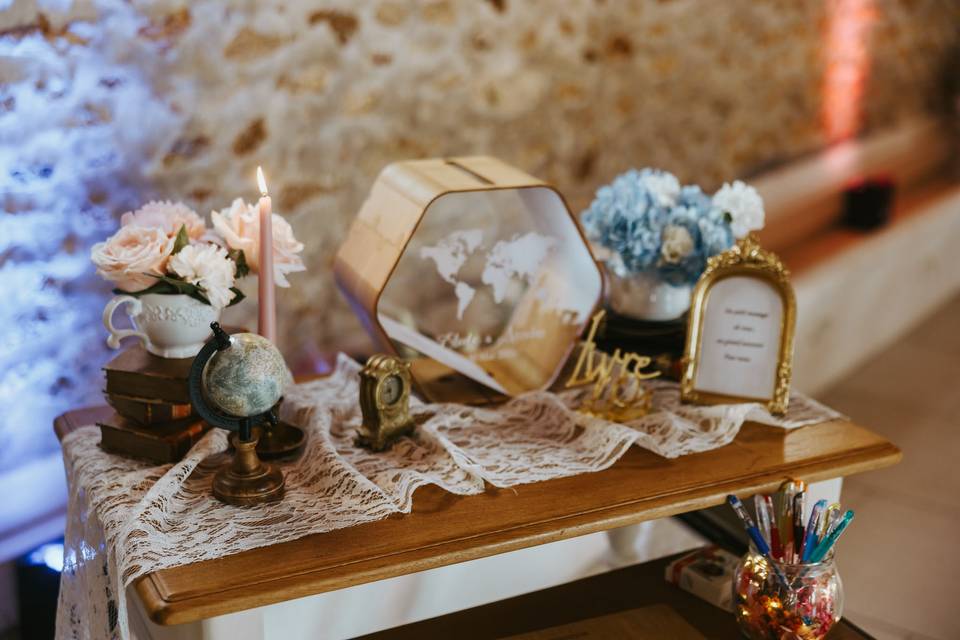 Table du livre d'or