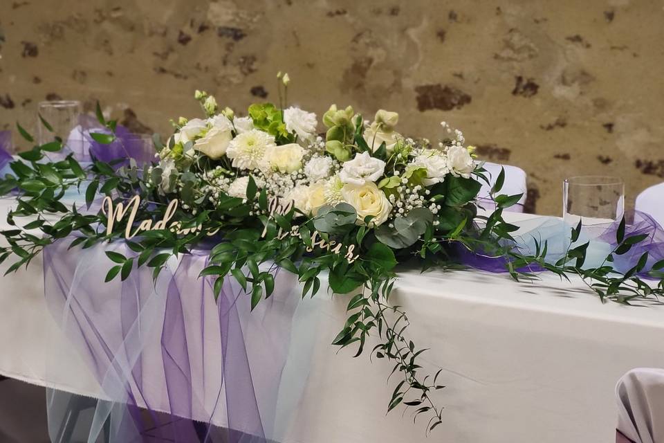 Table des mariés