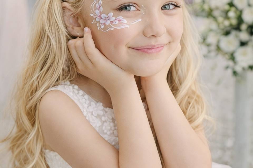 #Maquillage enfant mariage