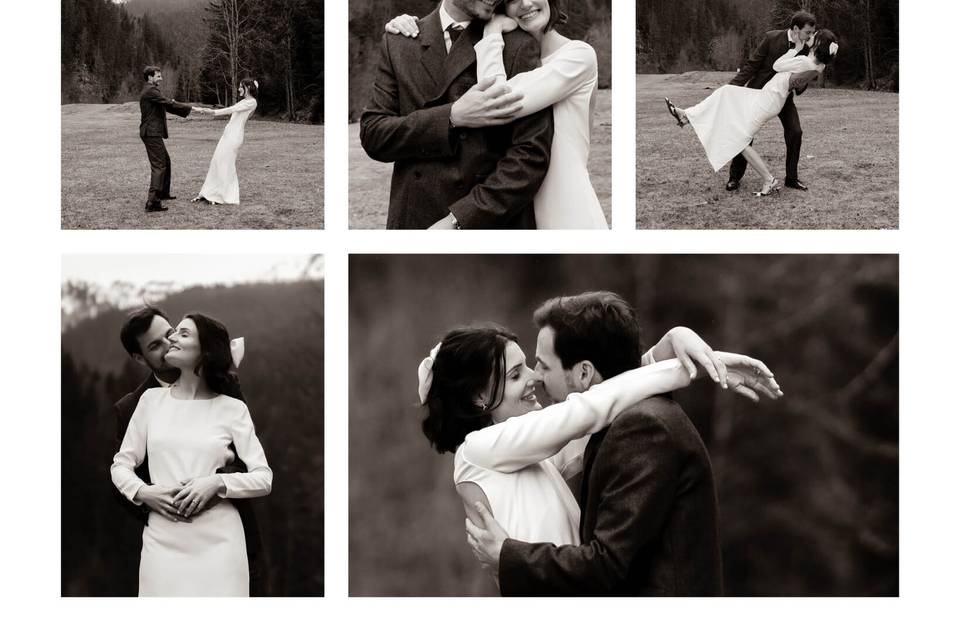 Photos couple à la montagne
