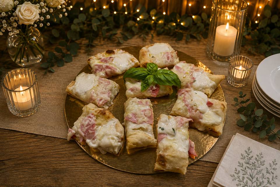 Plateau Pinsas Crème Jambon