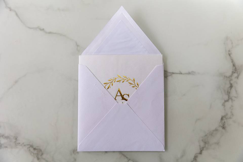 Calque + papier texturé