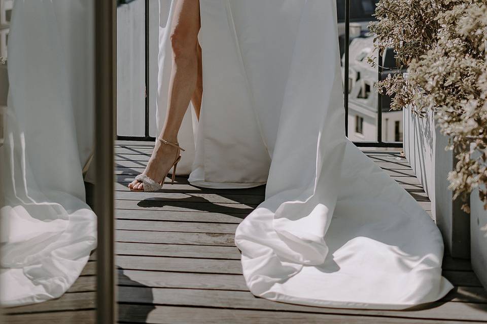 Mise en beauté mariée