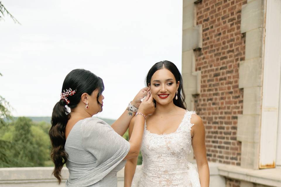 Maquillage et coiffure mariée