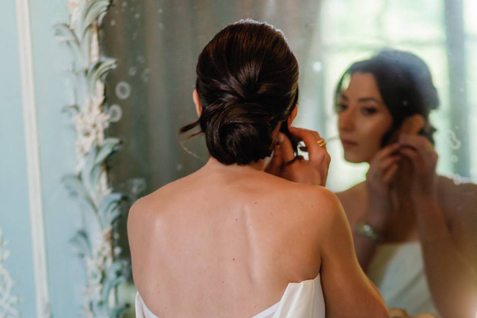 Chignon bas élégant