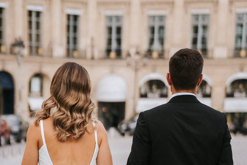 Coiffure ondulée chic