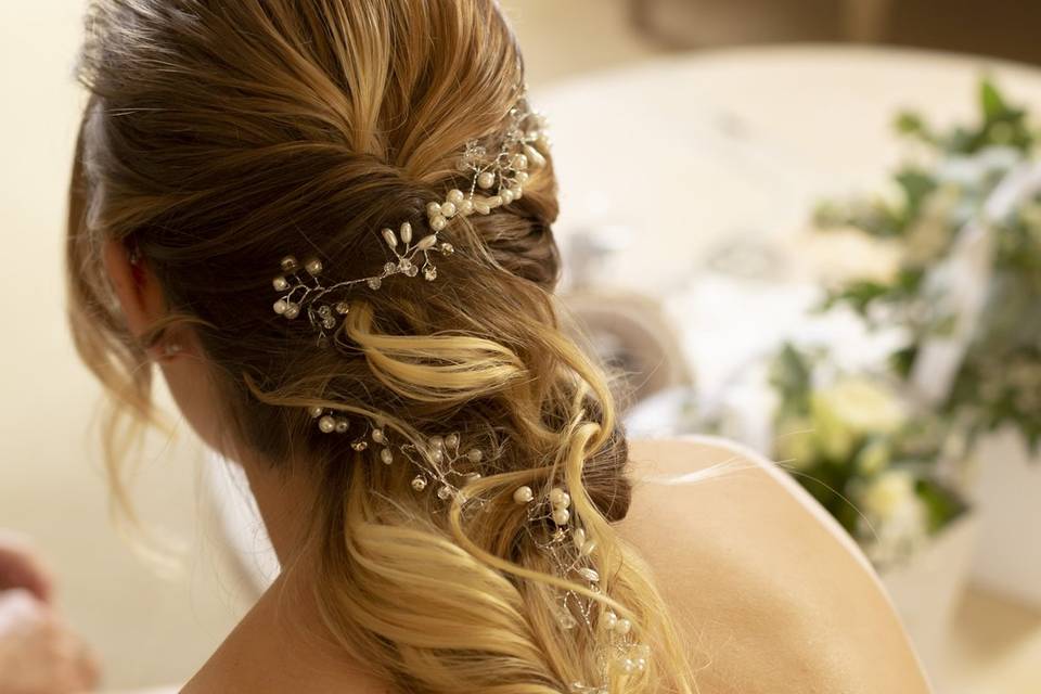 Coiffure mariée tresse grecque