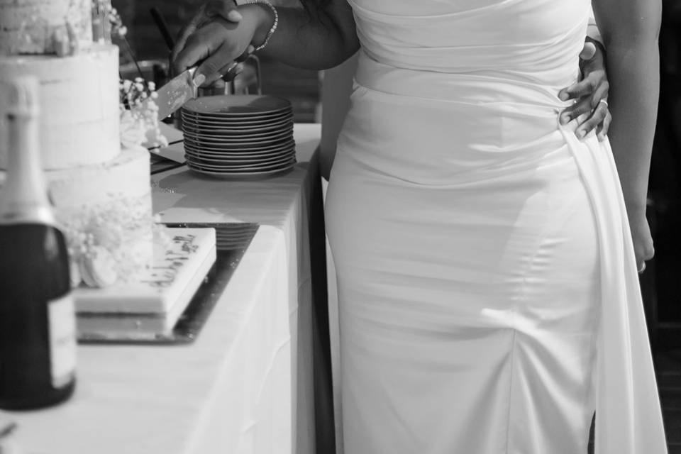 Photo coupure du gateau