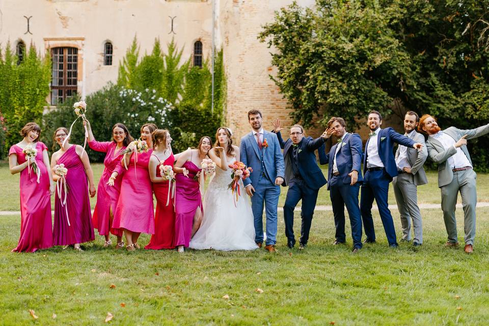 Bridesmaid & groomsmen