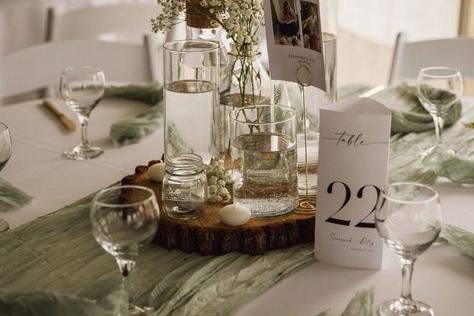 Décoration de table de mariage