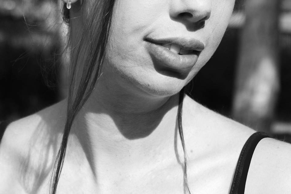Portrait en noir et blanc