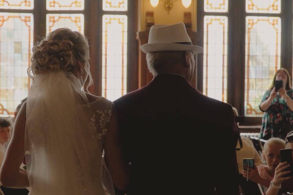 Arrivée de la mariée
