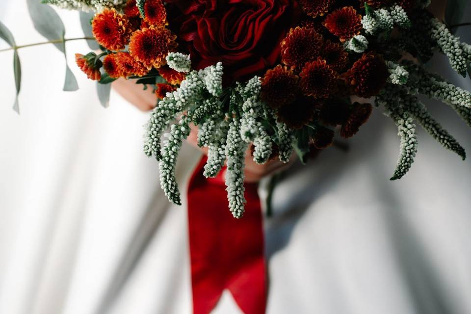Bouquet rouge velours