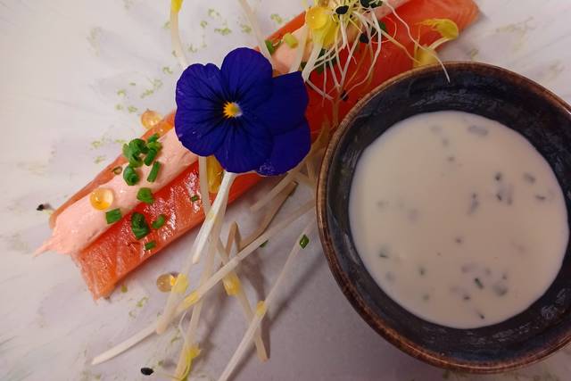 Gravlax de saumon