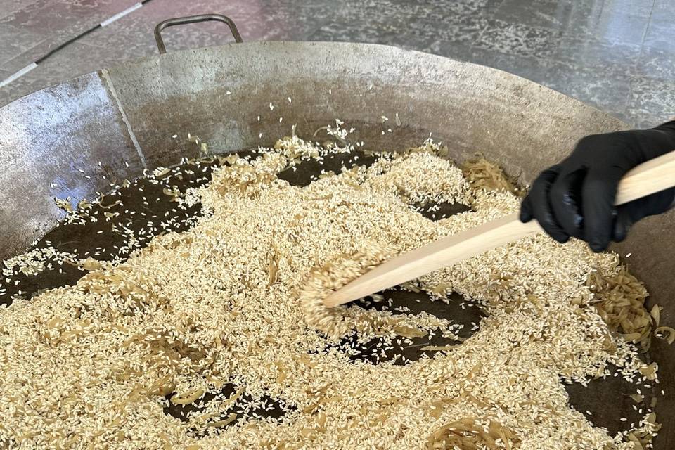 Risotto pour 80 personnes